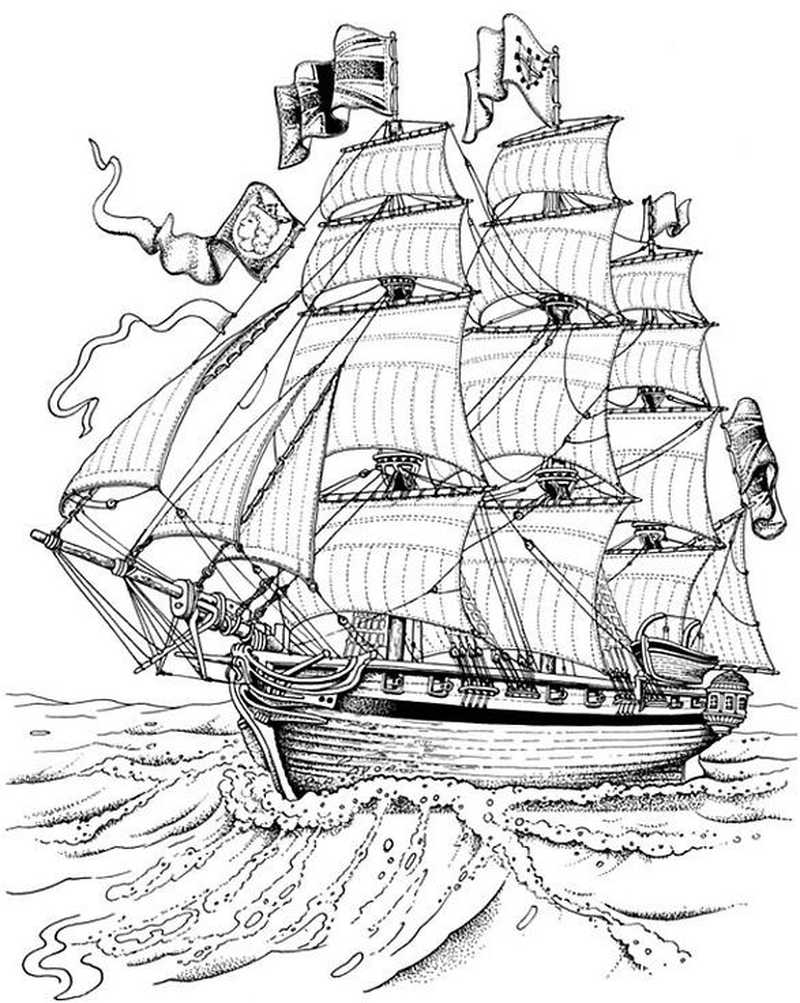 Boat Coloring Pages Beautiful Ship
