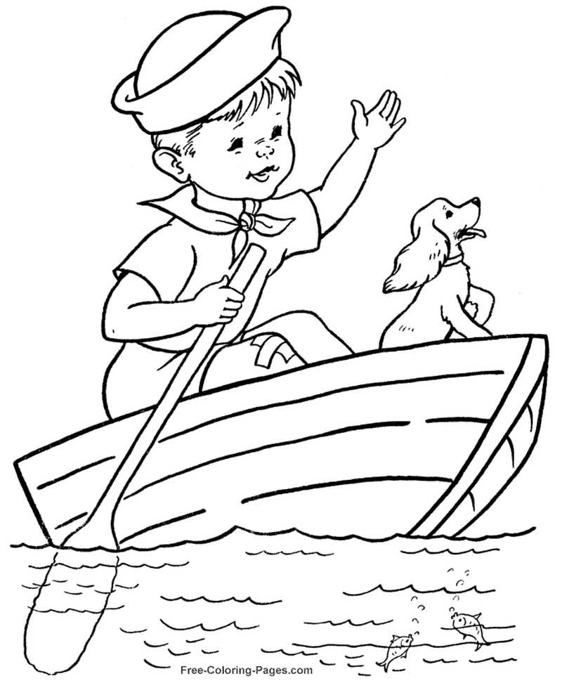 Boats Coloring Pages