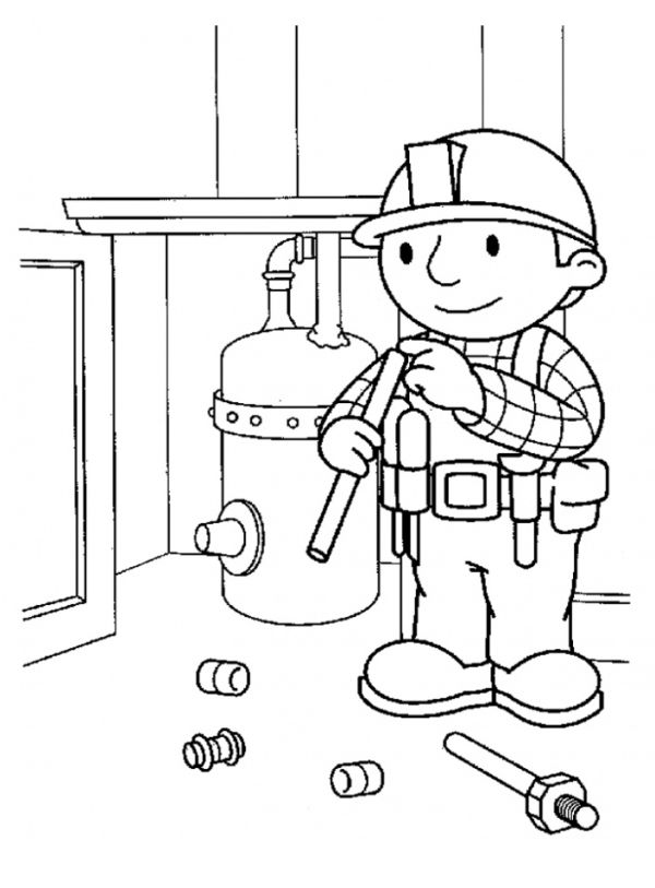 Bob The Builder Coloring Page Pictures