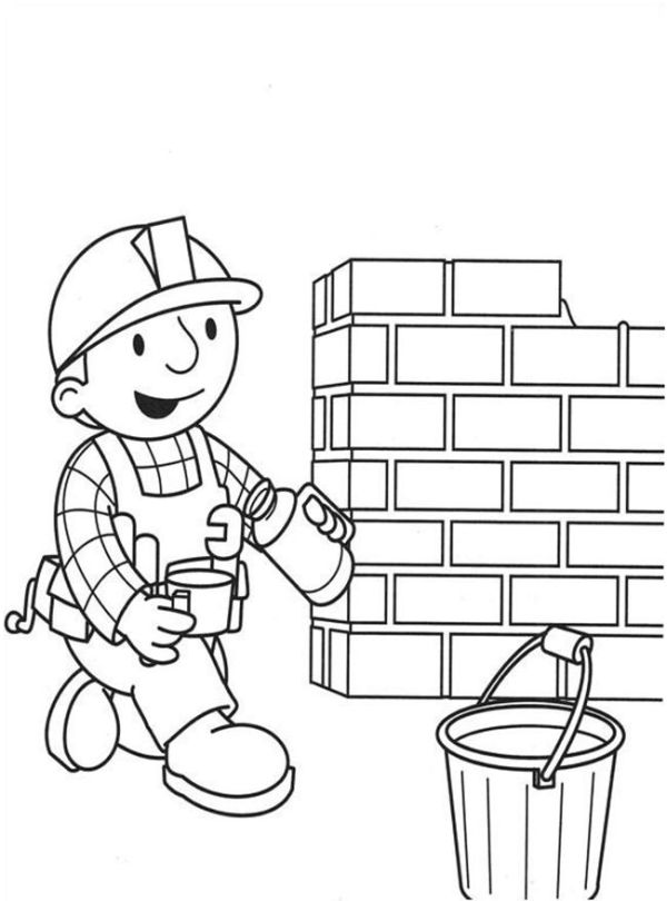 Bob The Builder Coloring Pages For Kids