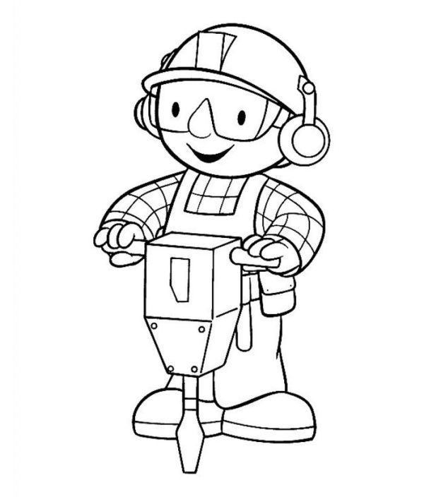 Bob the builder coloring sheets