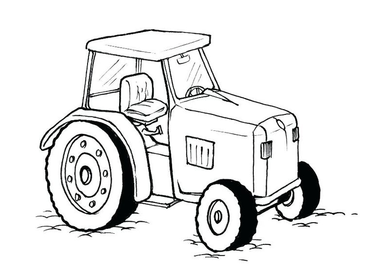 farm tractor coloring pages to print