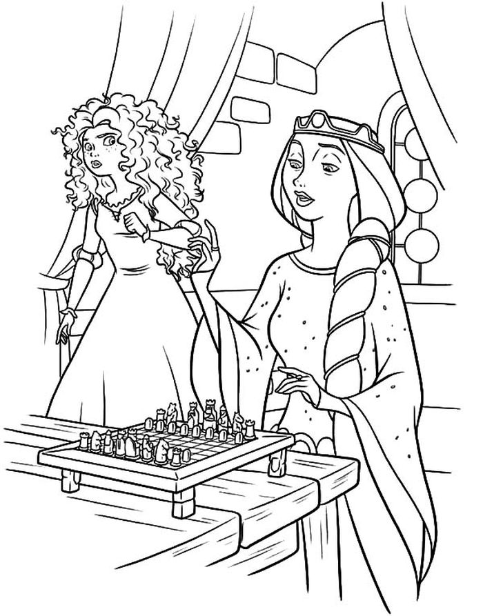 Brave Merida Coloring Pages