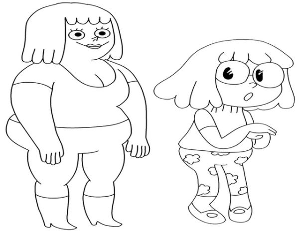 Brenda Mary and Malessica from Clarence Coloring Page