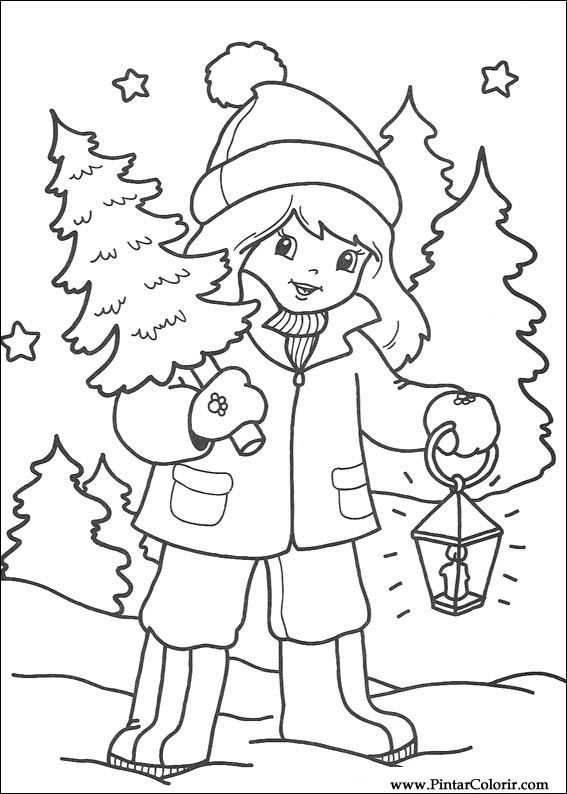Bringing Home The Christmas Tree Coloring Page