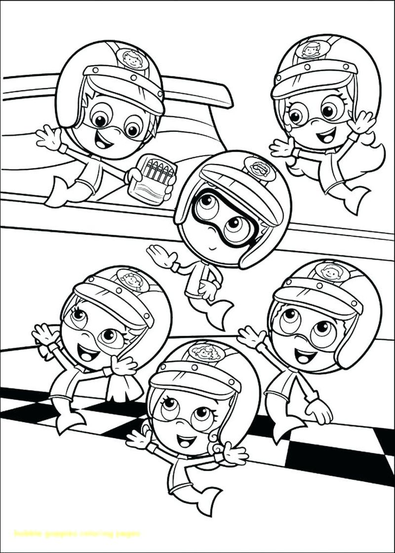 Bubble Guppies Coloring Pages Games