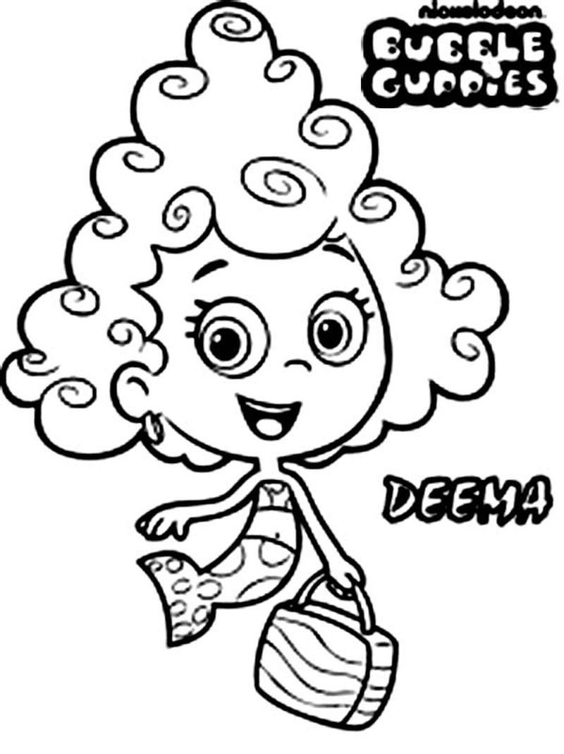 Bubble Guppies Coloring Pages Logo