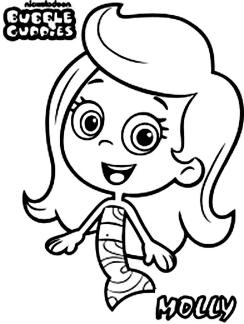 Bubble Guppies Coloring Pages Pdf