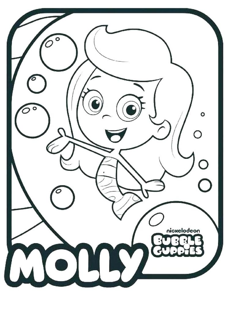 Bubble Guppies Halloween Coloring Pages
