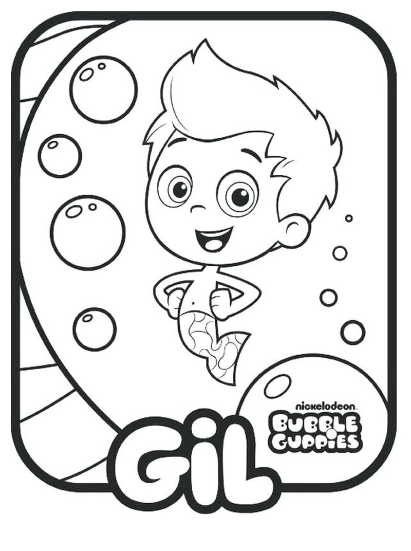 Bubble Guppies Molly Coloring Pages