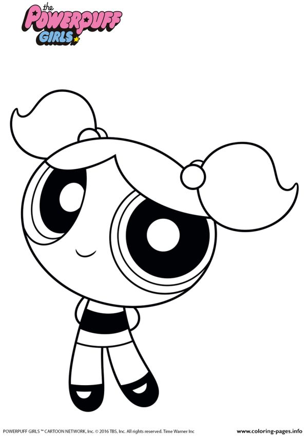 Bubbles From Powerpuff Girls Powerpuff Girls Coloring Pages Printable