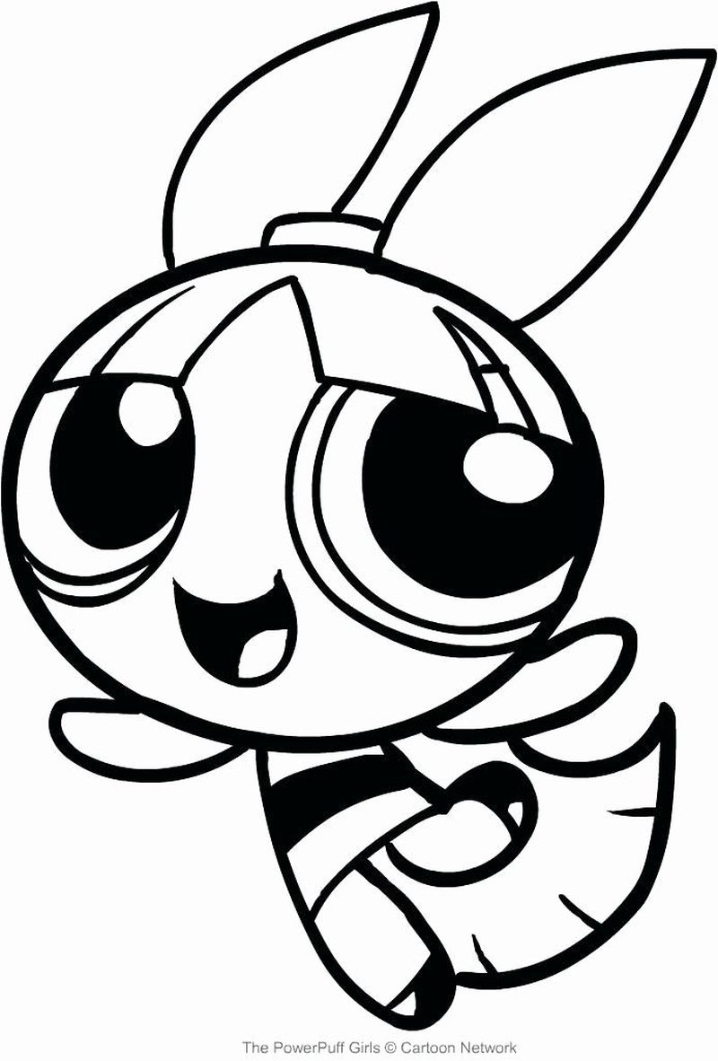 Bubbles Powerpuff Girls Coloring Pages