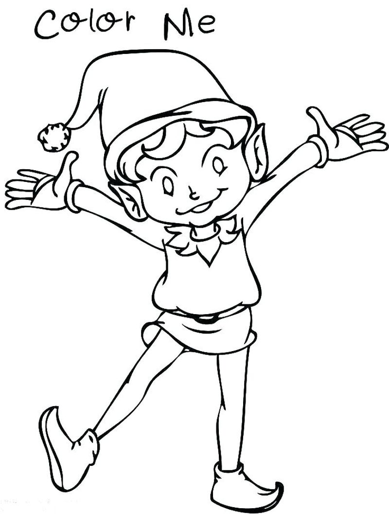 Buddy The Elf Coloring Pages