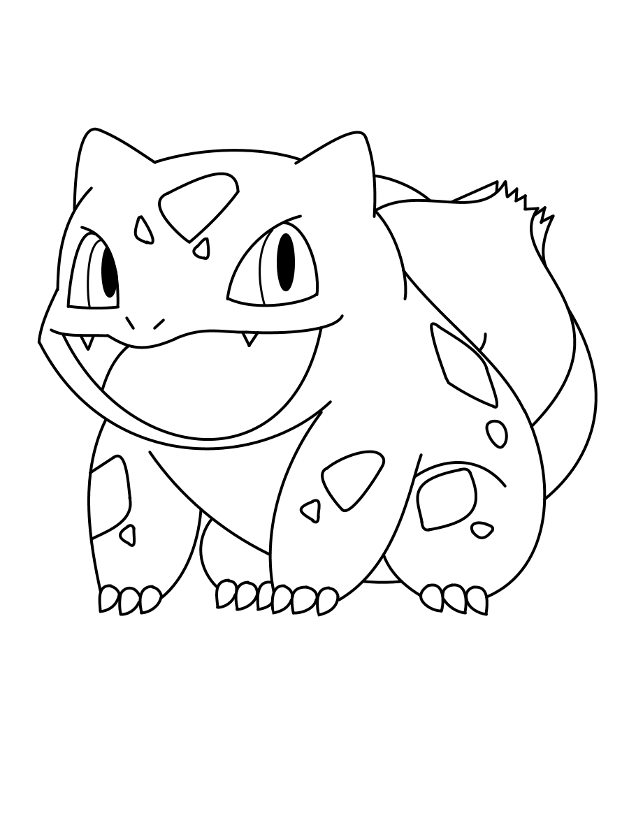 bulbasaur coloring pages to print