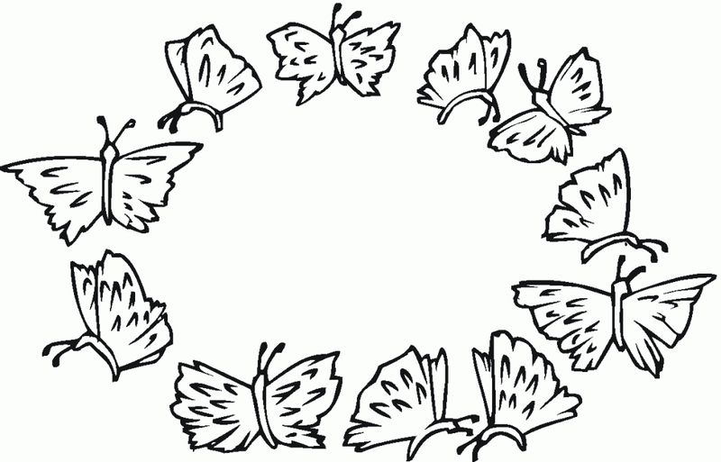 Butterfly Coloring Pages For Sheet Printable