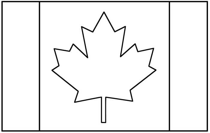 Canadian Flag Day Coloring Sheets