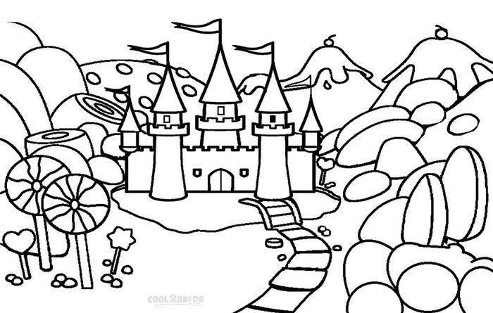 Candy Land Coloring Pages