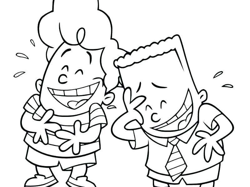Captain Underpants Characters Coloring Pages