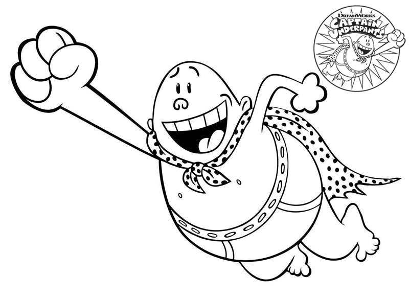 Captain Underpants Coloring Pages Game Games