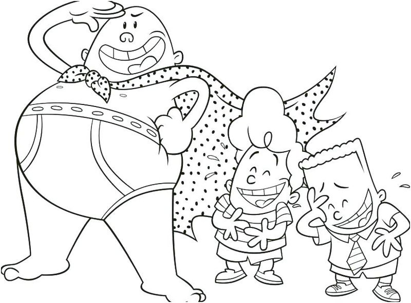 Captain Underpants Coloring Pages Games