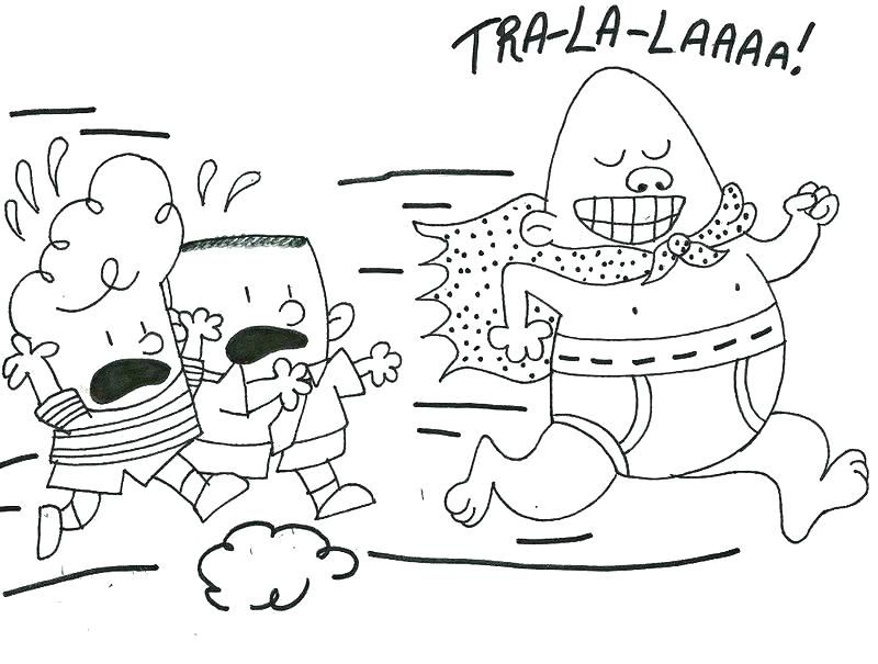 Captain Underpants Coloring Pages Of The Books