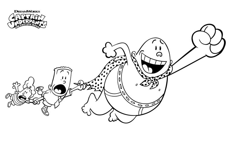 Captain Underpants Coloring Pages Online