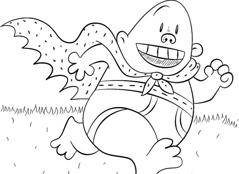 Captain Underpants Comic Coloring Pages