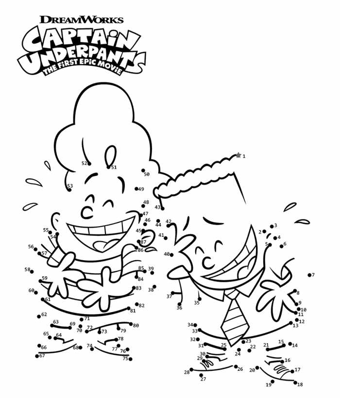 Captain Underpants Connect The Dots