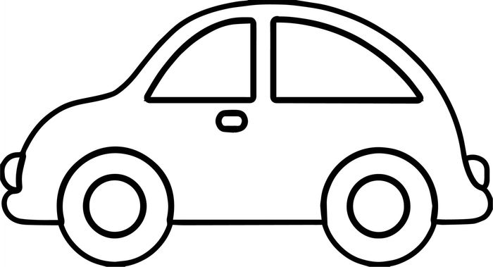 simple car coloring pages