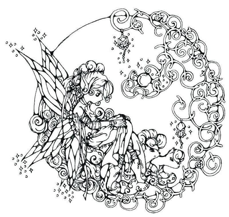 Cartoon Angel Coloring Pages