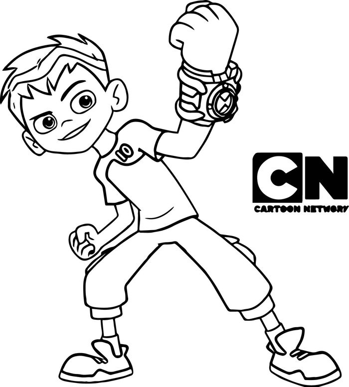 Cartoon Network Ben Coloring Pages