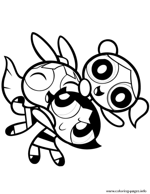 Cartoon Network Powerpuff Girls Coloring Pages Printable