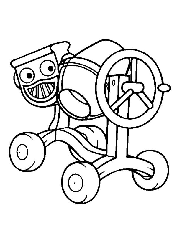 Cartoon friends bob the builder coloring pages