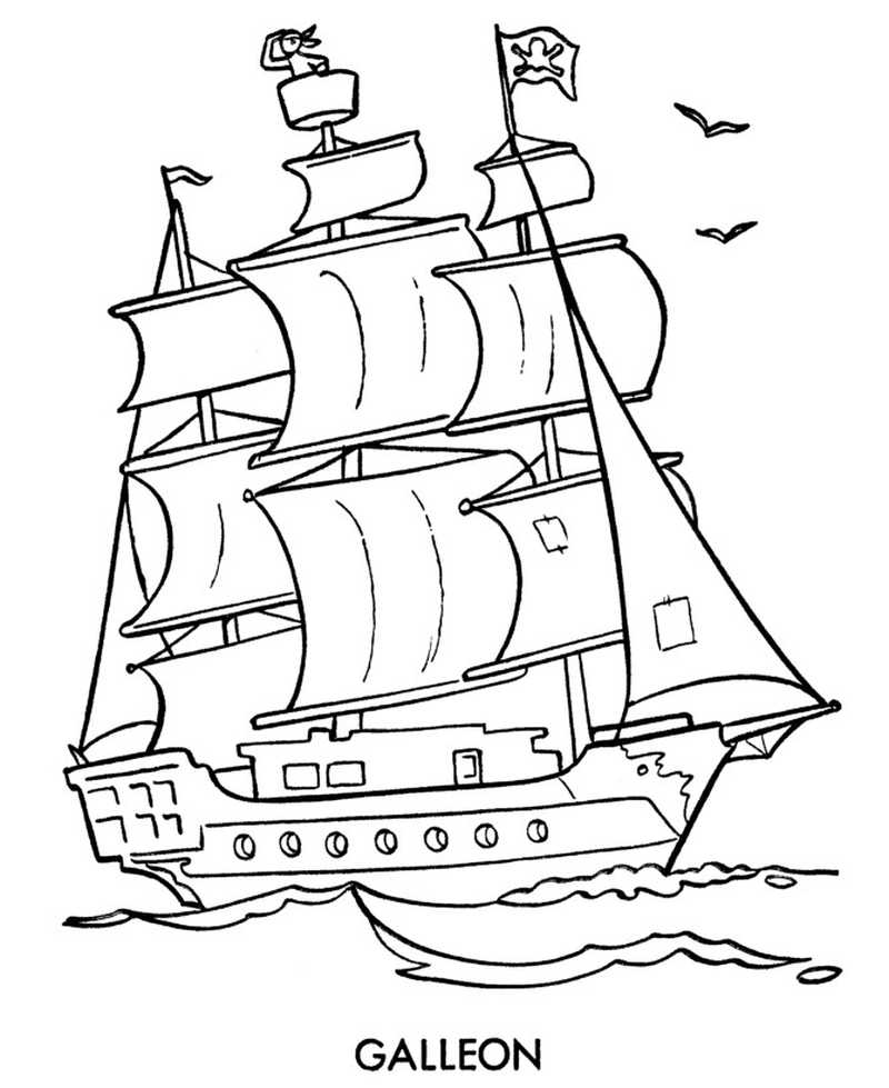 Cartoon Pirate Ship Coloring Pages Luxury