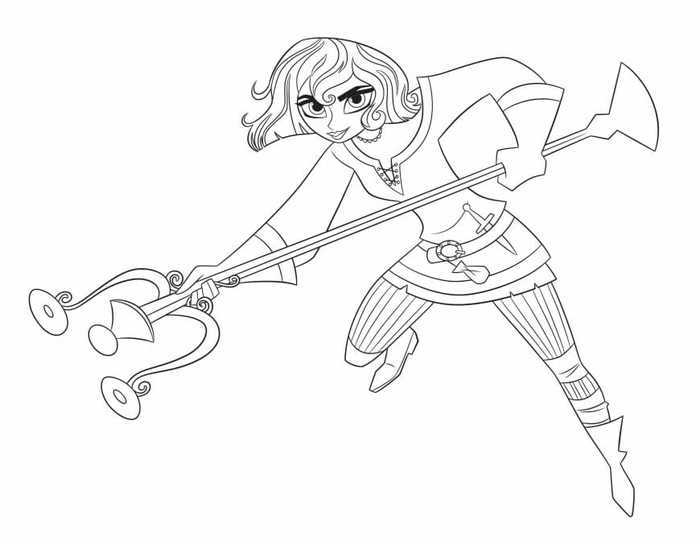 Cassandra Tangled The Series Coloring Page