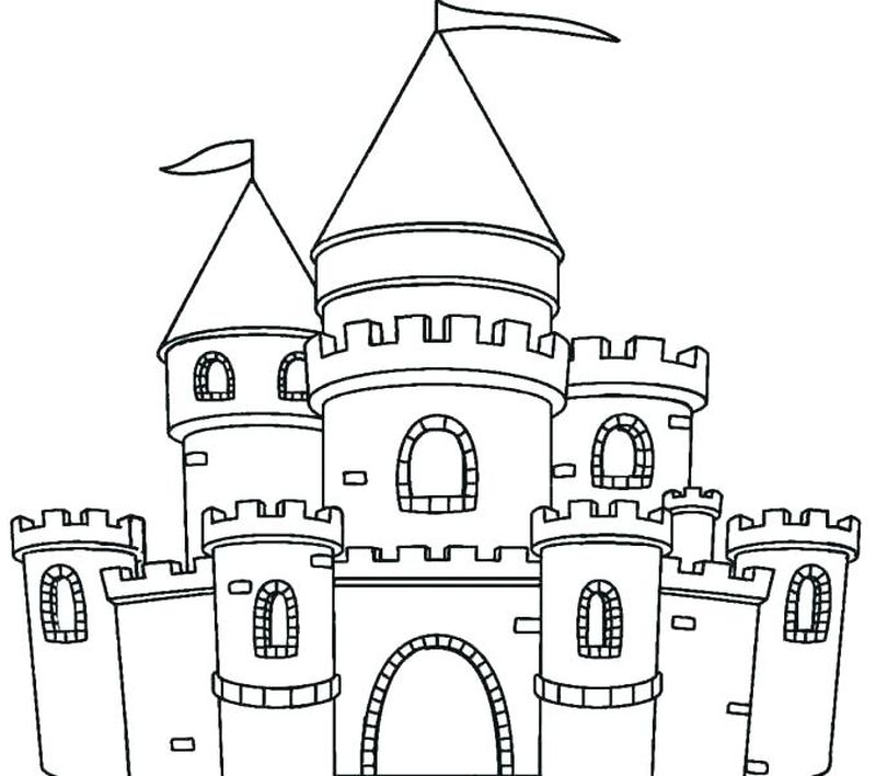 Castle Coloring Pages For Adult