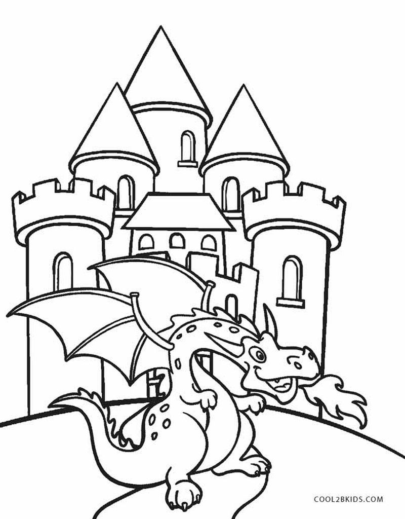 Castle Coloring Pages For Adults