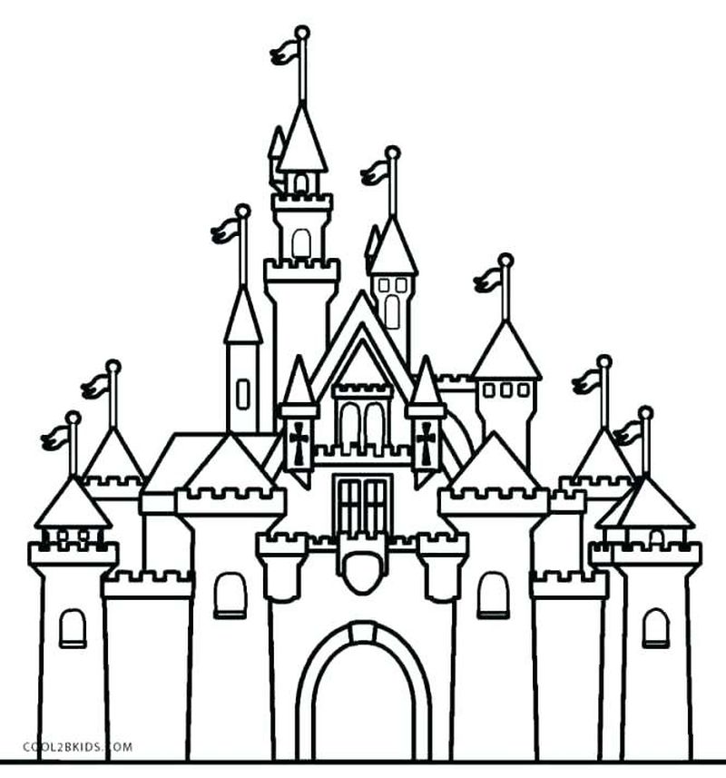 Castle Coloring Pages For Girls