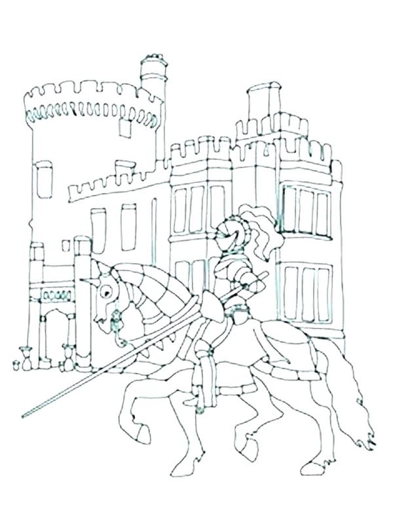 Castle Coloring Pages Free Printable