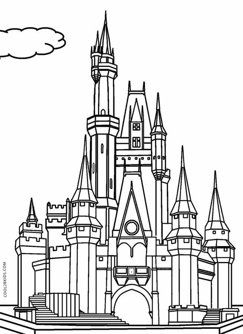 Castle Coloring Pages Free