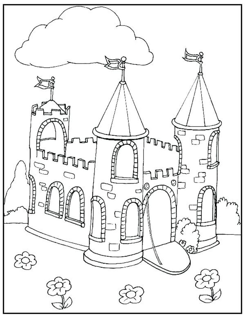Castle Coloring Pages Kids