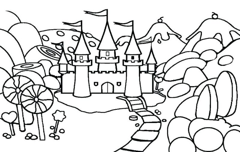 Castle Coloring Pages Printable Free