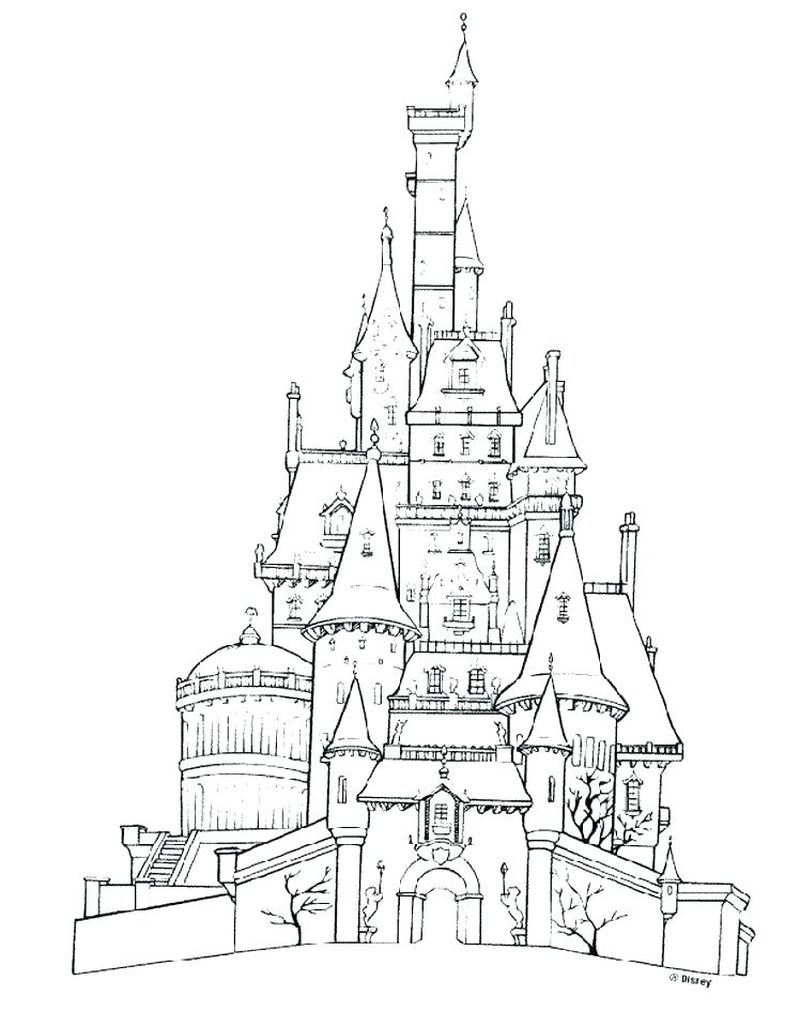 Castle In The Sky Coloring Pages