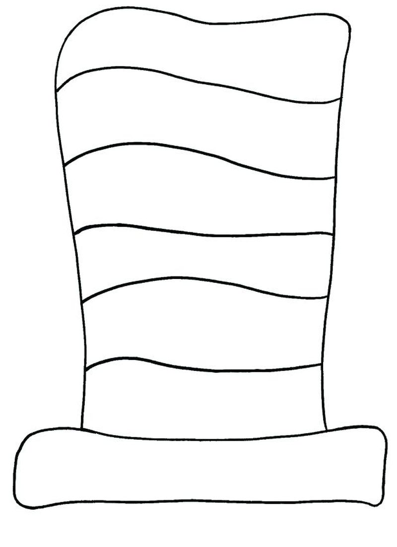 Cat In The Hat Coloring Pages For Preschoolers