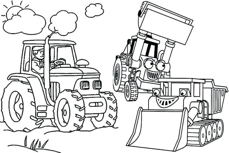 Caterpillar Tractor Coloring Pages