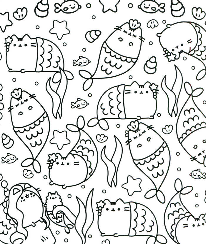Catfish Kawaii Coloring Pages