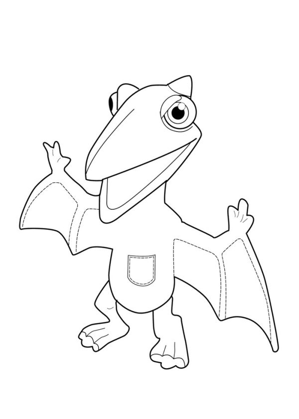 Character dinosaur train coloring pages