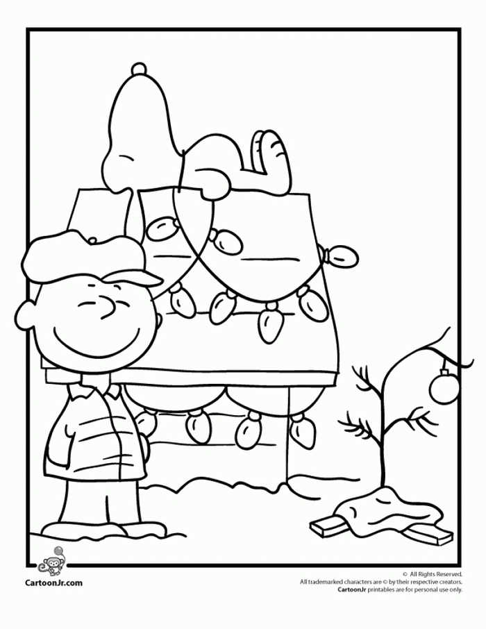Charlie Brown Christmas Coloring Page