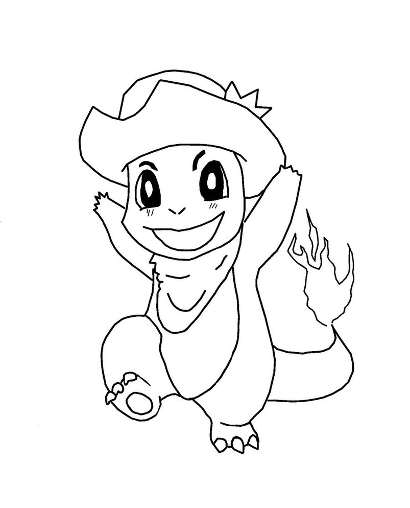 charmander pokemon coloring pages