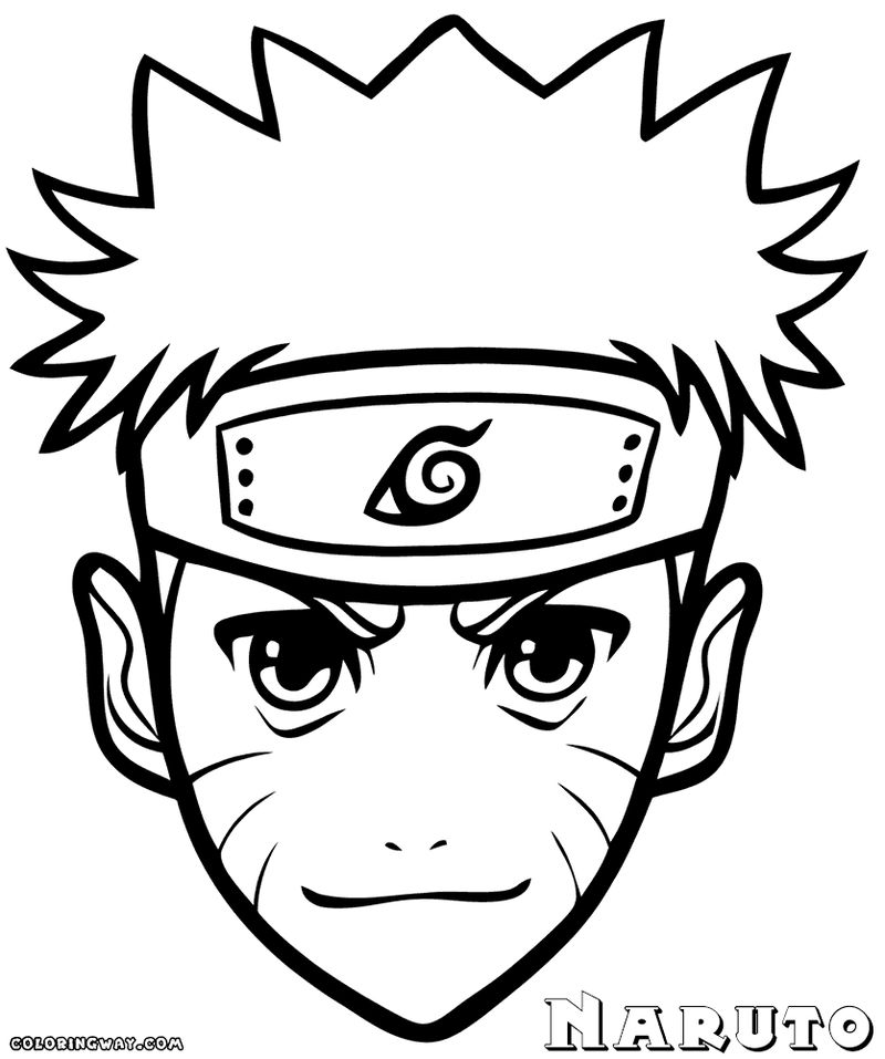 Chibi Naruto Coloring Pages